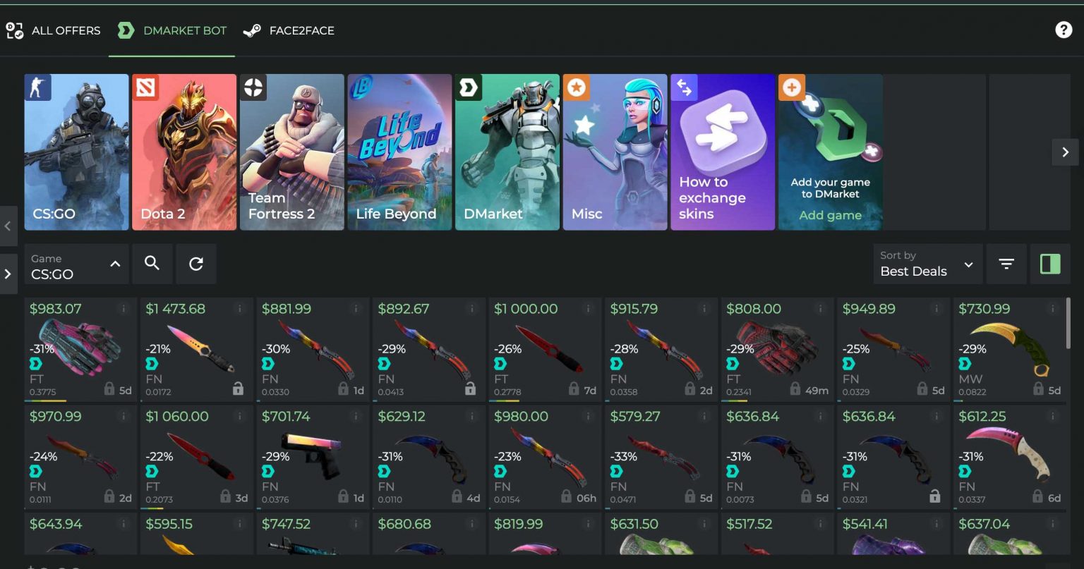 Best CSGO Trading Sites – Complete Review Of Skins Trade